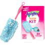 Щетка магнит для сбора пыли Swiffer duster Pink, пипидастр с 3-мя сменными насадками розовый